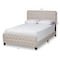 Baxton Studio Annalisa Beige Upholstered Button Tufted Full Size Panel Bed 162-10317 - alternate 5